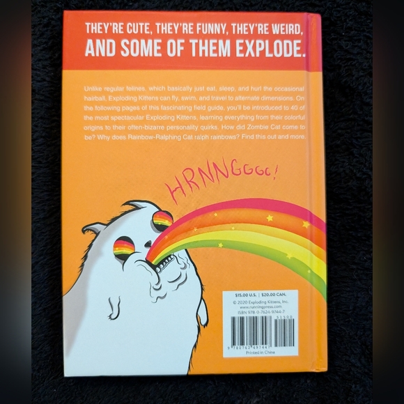 Exploding Kittens Field Guide - Orange - Picture 2 of 3